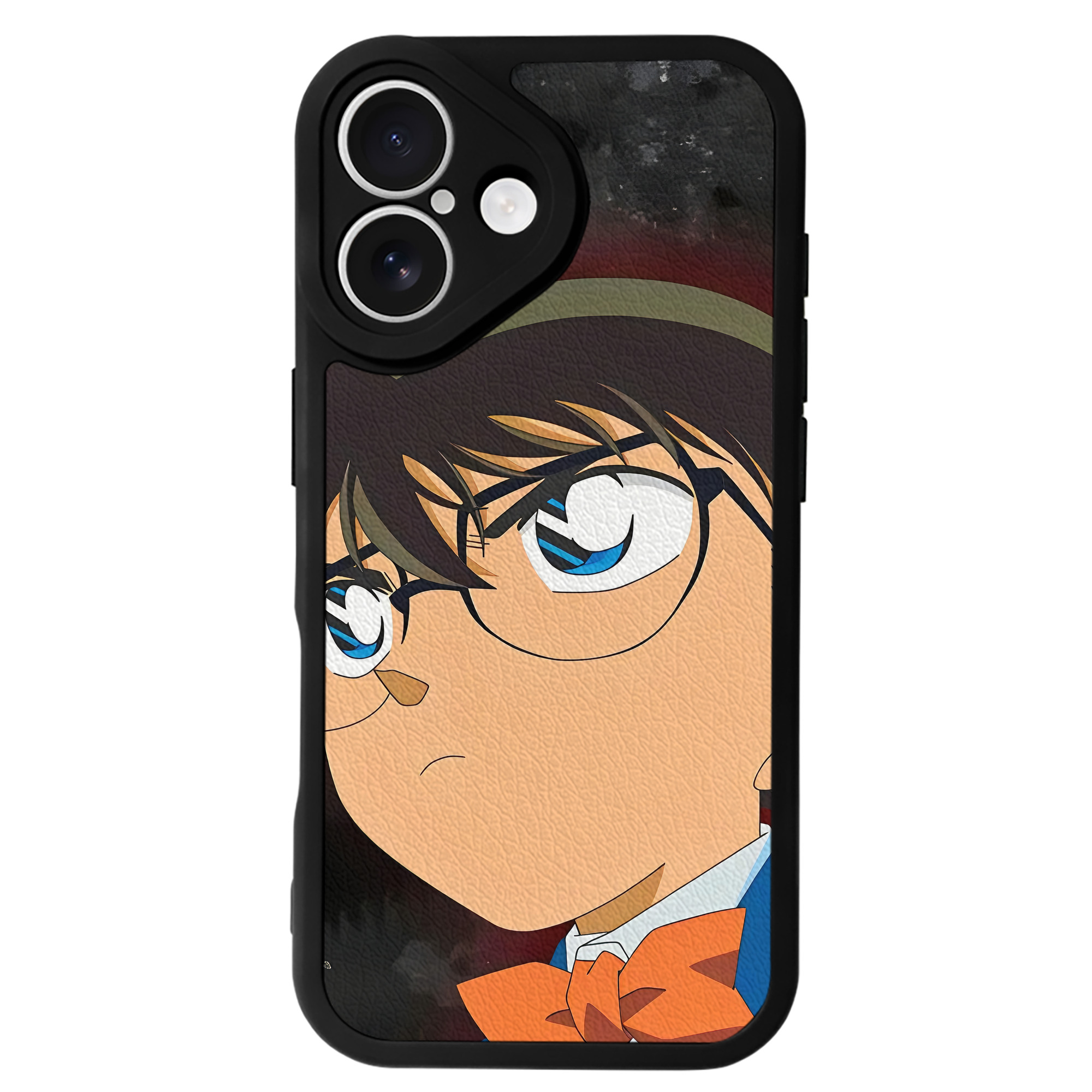 （画像用） 名探偵コナン Detective Conan 【iPhone 16シリーズ対応】シリコンスマホケース（レザー調） 材質：シリコン